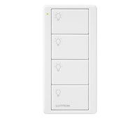 Lutron PJ2-4B-GWH-L31 Pico 4-Button 3-Preset Light Icon Remote - (White | Gloss)