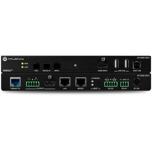 Atlona® AT-OME-SR21 Omega Soft Video Conferencing HDBaseT receiver with Scaler