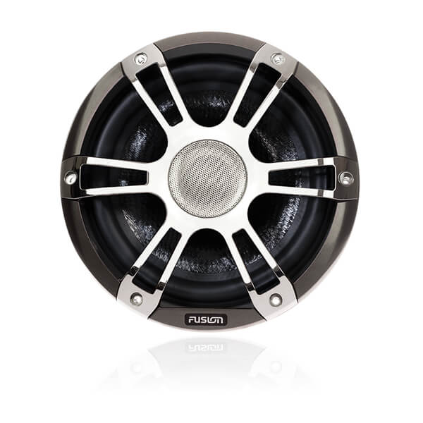 Fusion® 010-02432-11 Signature Series 3 6.5" 230 Watt Coaxial Sports Chrome Marine Speakers (Pair) with CRGBW LED Lighting