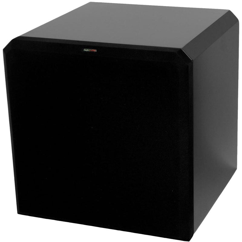 HRS12 SINGLE 12″ 1000W POWERED SUBWOOFER – BLACK LACQUER