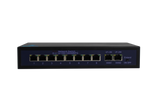 Silarius SIL-SW8POE 10 Ports POE switch with 8/100MB Ports PoE and 2 Gigabit Uplinks - 120W POE