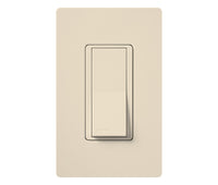 Lutron CA-4PS-LA Diva Dual-Voltage 4-Way Switch – (Light Almond | Gloss)