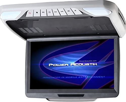 Power Acoustik PMD‐143H 14.3" Ceiling-Mount DVD Entertainment System with IR & FM Transmitters, 3 Interchangeable Color Skins & MHL® MobileLink