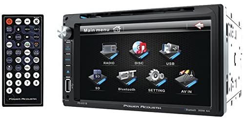 IN STOCK! Power Acoustik PD‐651B 6.5" Double-DIN In-Dash LCD Touchscreen DVD Receiver (With Bluetooth®)