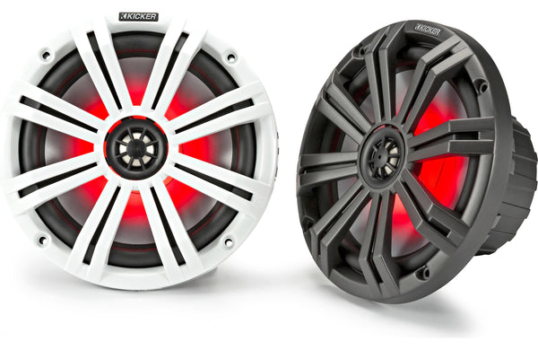 KICKER 45KM84L 8" LED MARINE SPEAKERS
