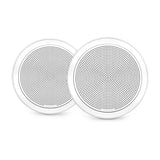 Fusion® 010-02299-00 FM 6.5" 120-Watt Round White Flush Mount Marine Speakers