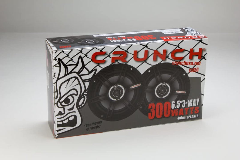 Crunch CS693 CS Series Speakers (6" x 9", 3 Way, 400 Watts)