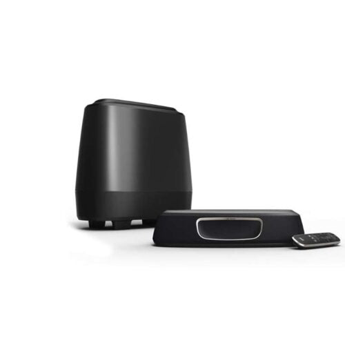 Polk Audio Magnifi Mini Ultra-Compact Sound Bar with Wireless Subwoofer with Built-in Music Streaming, Black