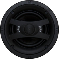 EARTHQUAKE ECS6.5  EDGELESS 6.5" IN-CEILING SPEAKERS 12DB XOVER +/- 3DB SWITCHES, ROUND GRILLES