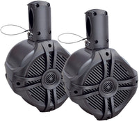 Power Acoustik MWT‐65T Marine-Grade 6.5" 500-Watt Wake Tower Enclosure & Speaker System (Titanium)