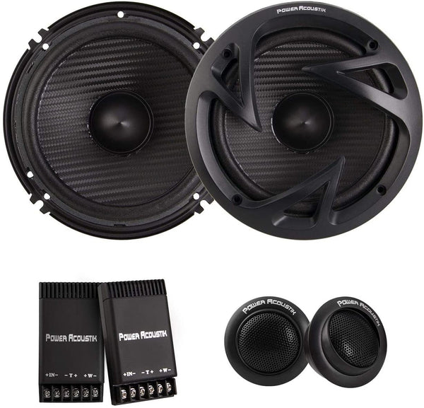 Power Acoustik EF-60C Edge Series 6.5" 500-Watt 2-Way Component Speaker System