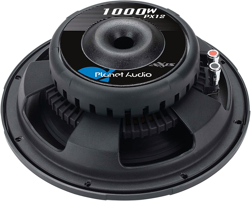 Planet Audio PX12 AXIS Series Single Voice-Coil Flat Subwoofer (12",1,000 Watts)