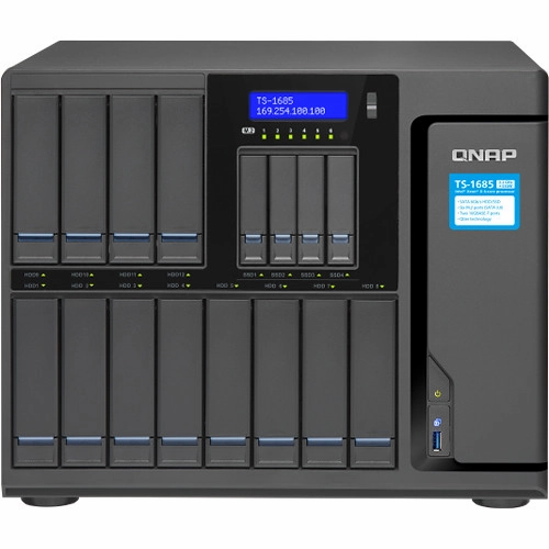 QNAP TS-1685-D1531-16G-US 16 Bay/ iSCSI NAS, Intel D1531 6-Core 2.2GHz/ 16GB