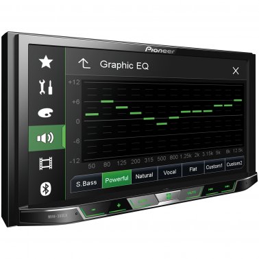 Pioneer MVH-300EX 7" Double-DIN Digital Media & A/V Receiver with Bluetooth