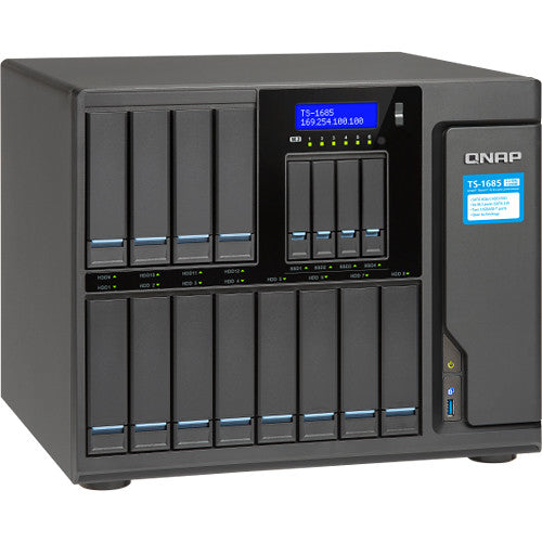 QNAP TS-1685-D1531-16G-US 16 Bay/ iSCSI NAS, Intel D1531 6-Core 2.2GHz/ 16GB