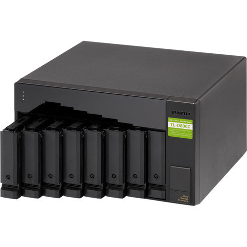 QNAP TL-D800C-US 8-Bay Desktop USB-C 3.1 Gen2 10Gbps JBOD Expansion Unit