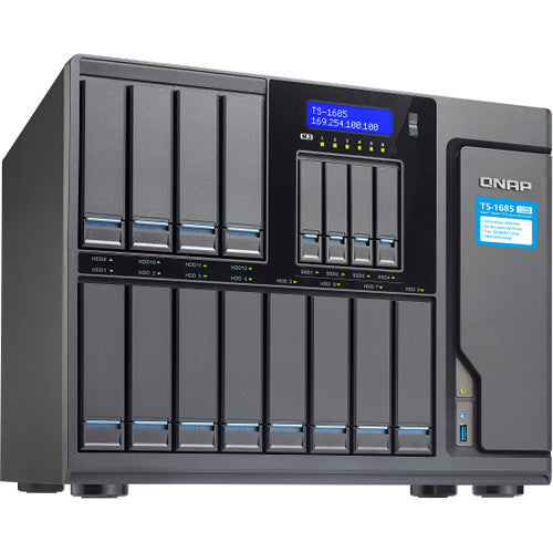 QNAP TS-1685-D1531-16G-US 16 Bay/ iSCSI NAS, Intel D1531 6-Core 2.2GHz/ 16GB