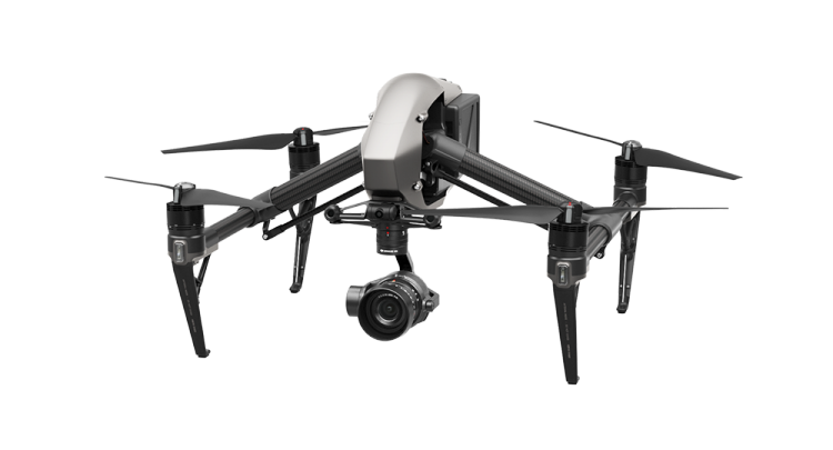 DJI Inspire 2 Quadcopter Combo with Zenmuse X5S and CinemaDNG and Apple ProRes