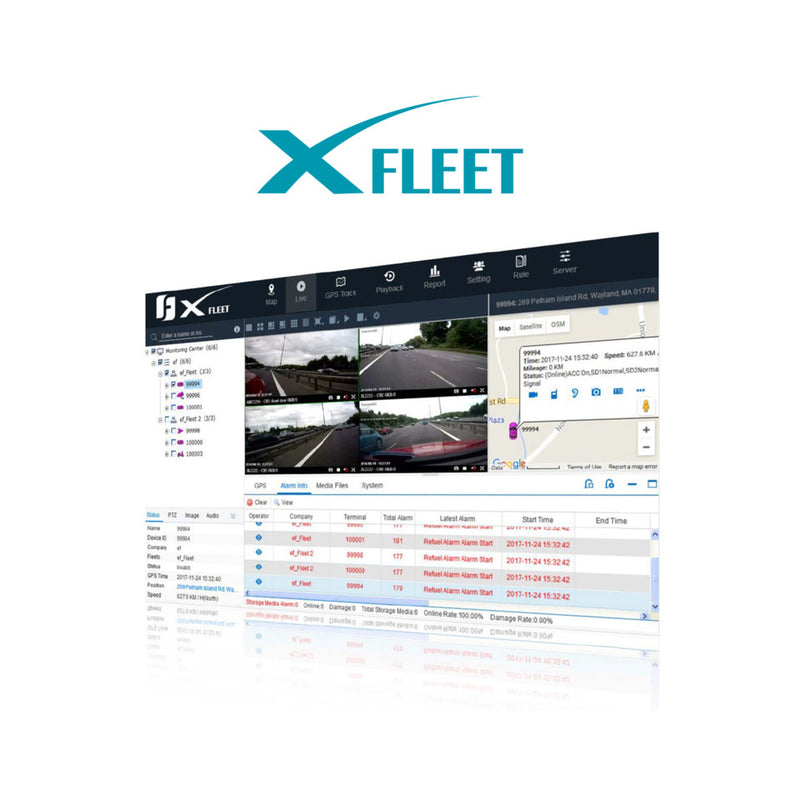 Everfocus XFleet2080SW XFleet Software, 2 Year Subscription, Up To 80 Vehicles