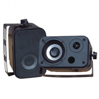 Pyle PDWR30B 3.5'' Indoor/Outdoor Waterproof Speakers (Black)