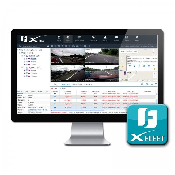 Everfocus XFleet3040SW XFleet Software, 3 Year Subscription, Up To 40 Vehicles