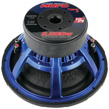 Power Acoustik MOFOS-12D2 Type S Series Subwoofer (12", 2,500 Watts max,Dual 2Ω)