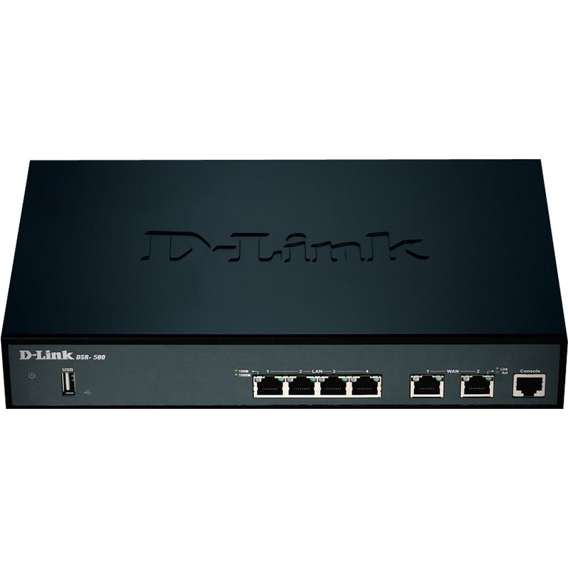 D-Link DSR-500 Dual Wan 4-Port Gigabit VPN Router with Dynamic Web Content Filte