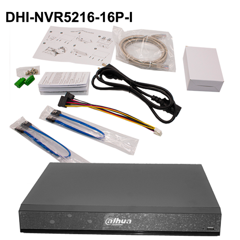 Dahua DHI-NVR4216-16P-I 2TB 4K 16-ch 1U NVR with Analytics+