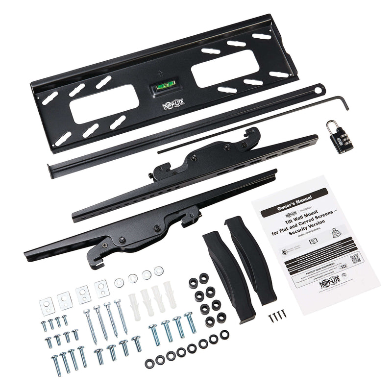 Tripp Lite DWTSC3255MUL Heavy-Duty Tilt Security Wall Mount for 32" to 55" TVs a