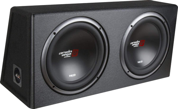 Cerwin-Vega XED Series XE10DV Dual 10-Inch Subwoofers in Loaded Enclosure