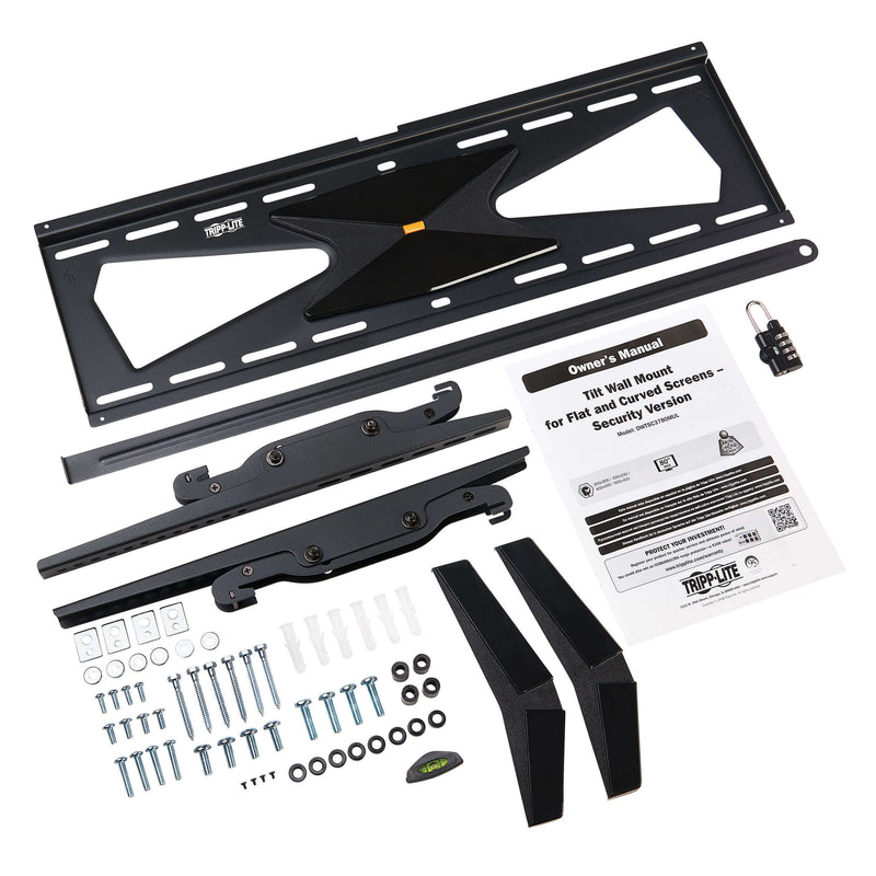 Tripp Lite DWTSC3780MUL Heavy-Duty Tilt Security Wall Mount for 37" to 80" TVs