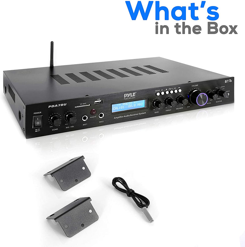 Pyle PDA7BU Home Theater Audio Receiver Sound System with Bluetooth®