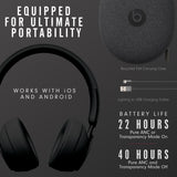 Beats by Dr. Dre Solo Pro MRJ62LL/A Wireless Noise Cancelling On-Ear Headphones with Apple H1 Headphone Chip - Black