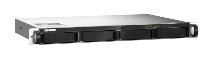 QNAP TS-435XEU-4G-US Short depth rackmount 4-bay NAS, supporting 2.5GbE/10GbE connectivity and M.2 NVMe SSD caching