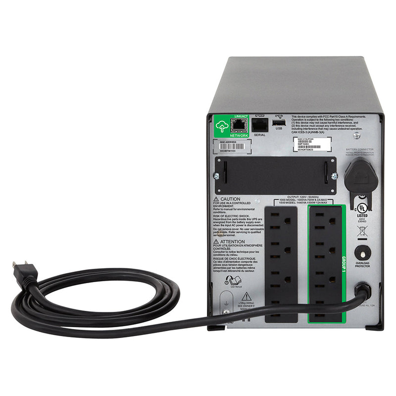APC SMT1000C APC Smart-UPS 120V 1000VA LCD Backup Battery & Surge Protector with SmartConnect LCD