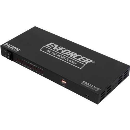 SECO-LARM MVD-AH18-01Q HDMI 4k Splitter - 8 HDMI Outputs