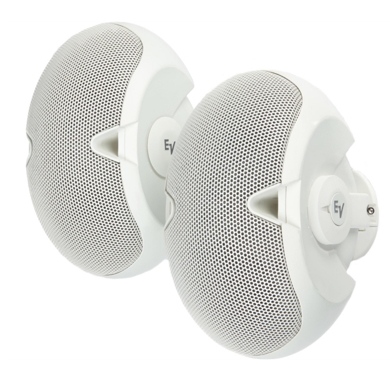 Electro-Voice EVID 6.2TW Dual 6" 2‑Way Surface-Mount Loudspeaker (Pair, White)