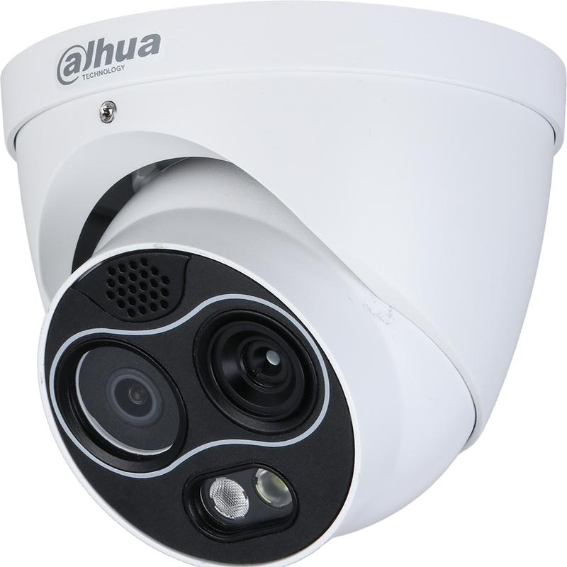 Dahua DH-TPC-DF1241N-D7F8 256 x 192 Hybrid Thermal Network Eyeball Camera, 7mm, Visible-light 8mm