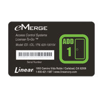 Linear 620-100154 ES-1DL: eMerge Essential 1-Door License-to-Go™ Card