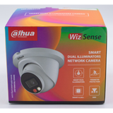 Dahua N82DJS2 Lite Series VU-MORE Color 8MP IR Turret IP Camera, 2.8 mm Fixed Lens, White