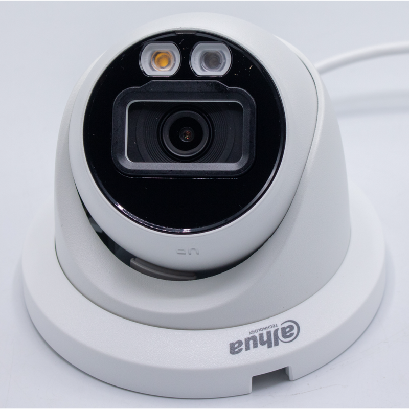 Dahua N82DJS2 Lite Series VU-MORE Color 8MP IR Turret IP Camera, 2.8 mm Fixed Lens, White