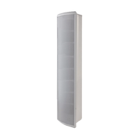 Honeywell L-POM80A Outdoor Column Loudspeaker, Configurable to 80, 40, 20 or 10 Watts, White, Aluminum