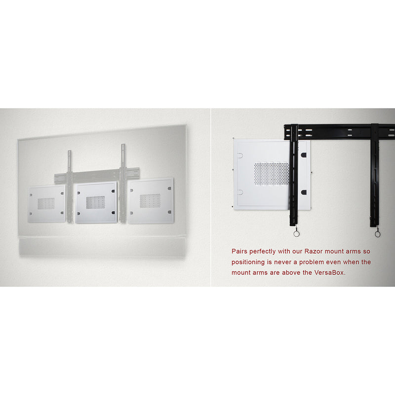 Strong™ SM-RBX-14-WH VersaBox™ Recessed Dual Layer Flat Panel Solution 14"x14"