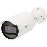 Hanwha ANO-L6012R Wisenet A-Series 2MP IR WDR Bullet IP Camera, 2.8mm Fixed Lens, White