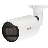 Hanwha ANO-L6012R Wisenet A-Series 2MP IR WDR Bullet IP Camera, 2.8mm Fixed Lens, White