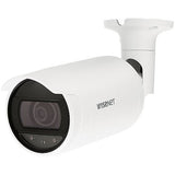 Hanwha ANO-L7012R Wisenet A-Series 4MP IR WDR Bullet IP Camera, 3mm Fixed Lens, White