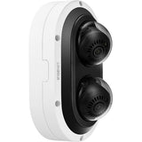 Hanwha PNM-C12083RVD Wisenet P-Series 6MP Outdoor IR Vandal Dome IP Camera, 3.54-6.69mm Lens, White