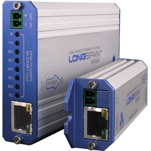Veracity VLS-LSM-C LONGSPAN Max, Hi-PoE Ethernet Extender