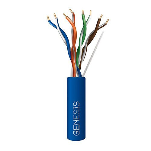 ADI PRO 0E-CAT6RBL CAT6 Riser Cable, 23/4 Solid BC, Unshielded, UTP, CMR/FT4, 1000' (304.8m) Reel in Box, Blue