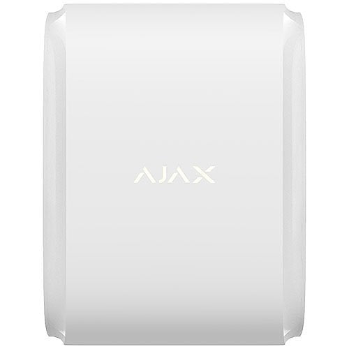 AJAX 42803.81.WH3 Wireless Outdoor Dual-Side Curtain-Type Motion Detector with Anti-Masking and Pet Immunity, White